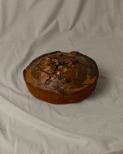 Torta macchiata vaniglia e cioccolato