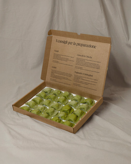 Medaglioni verdi al radicchio e gorgonzola