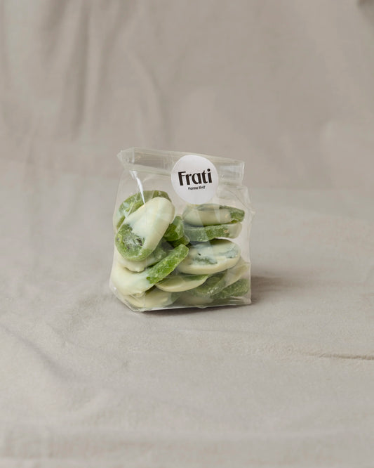 Scorzette di kiwi candito con cioccolato